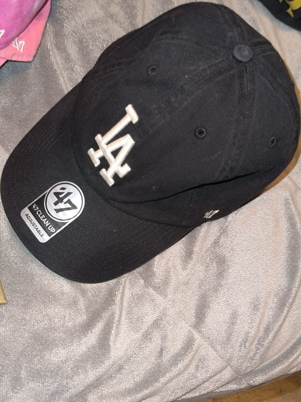 47 brand Los Angeles dodgers black hat